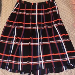 Vince Camuto Plaid Midi Skirt